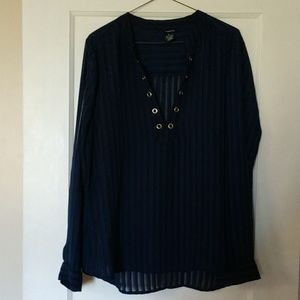 Rue Navy blouse